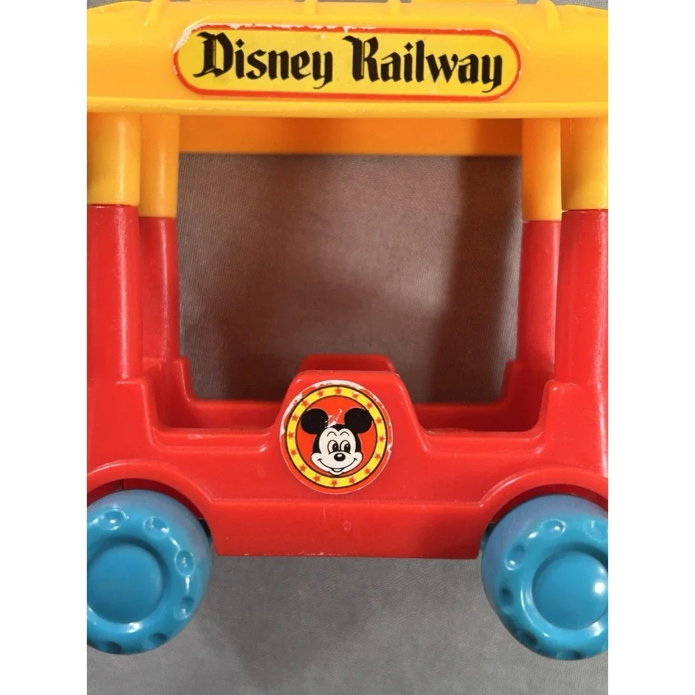 Vintage Plastic Disney Railway Toy Car Mickey Mouse‎ 4.65